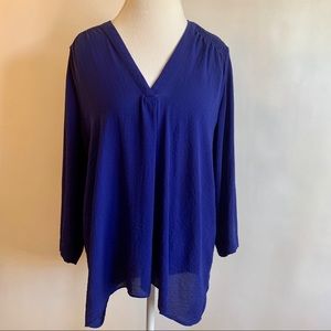 a.n.a. Royal Blue Blouse Size XL